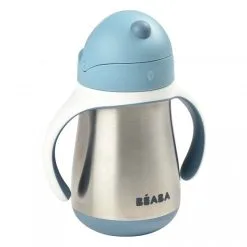 Beaba RVS Drinkbeker Met Rietje (250 Ml) Windy Blue