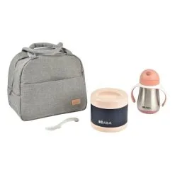 Beaba On-the-go Eetset & Lunchtas Old Pink
