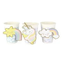 My Eco Friendly Party 'Eenhoorn' Bekers (6 Stuks)