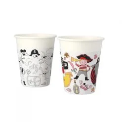 My Eco Friendly Party 'Piraat' Bekers (6 Stuks)