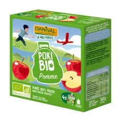 Danival Knijpzakjes Poki Appelpuree Bio (4 X 90g)