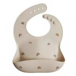 Mushie Silicone Slab Rainbow