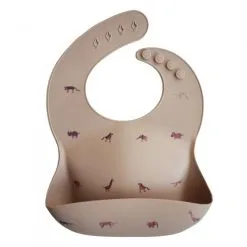 Mushie Silicone Slab Brown Safari