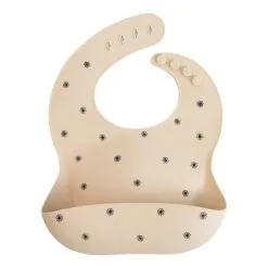 Mushie Silicone Slab Black Daisy