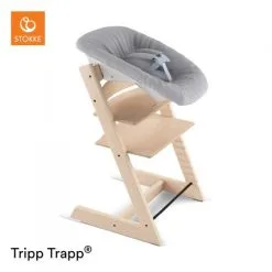 Stokke Tripp Trapp Stoel Natural + Newborn Set Grey